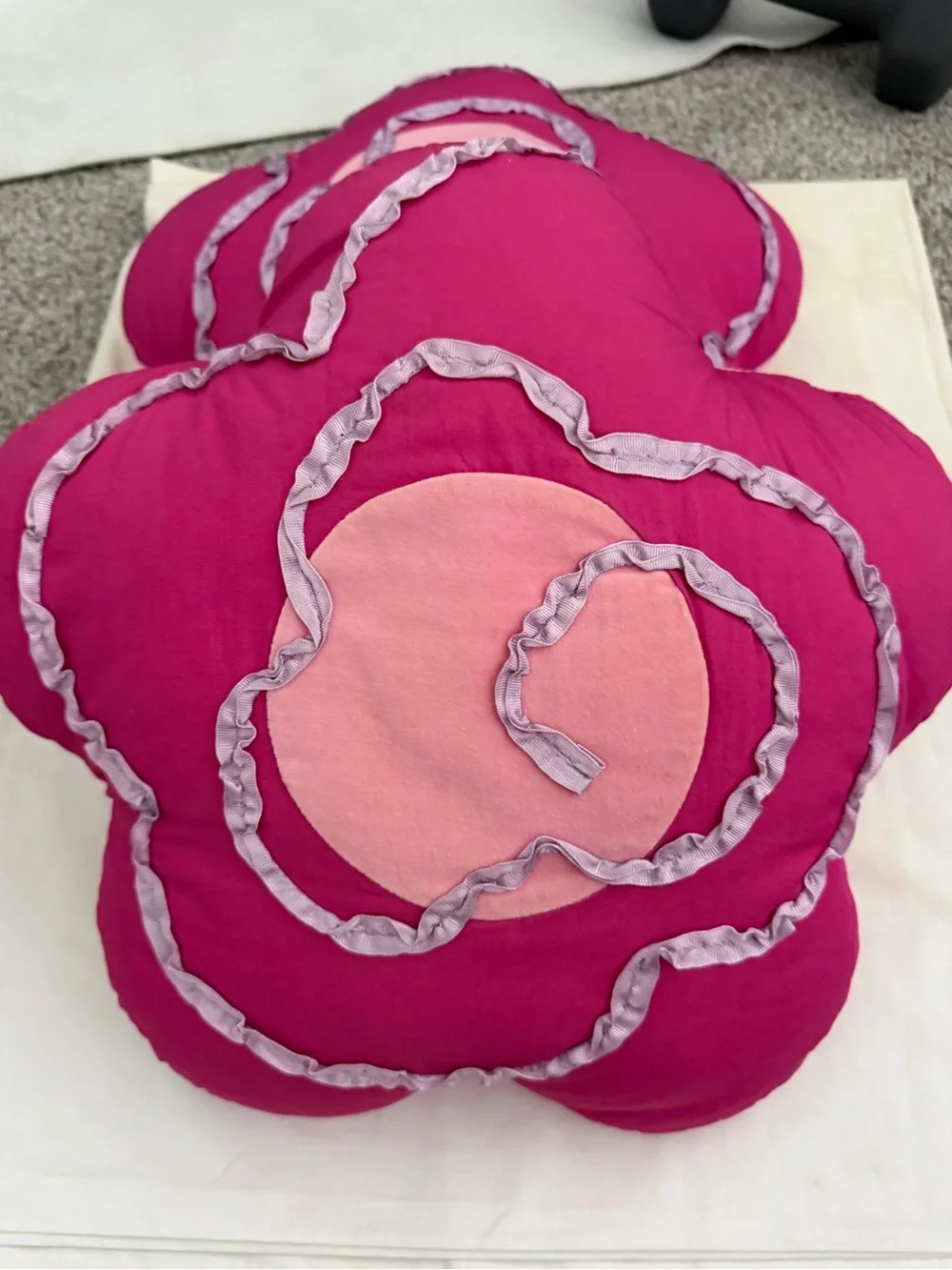 FLOWER PILLOWS- PINK, FUCHSIA AND LAVENDER- SET OF 2- TARGET